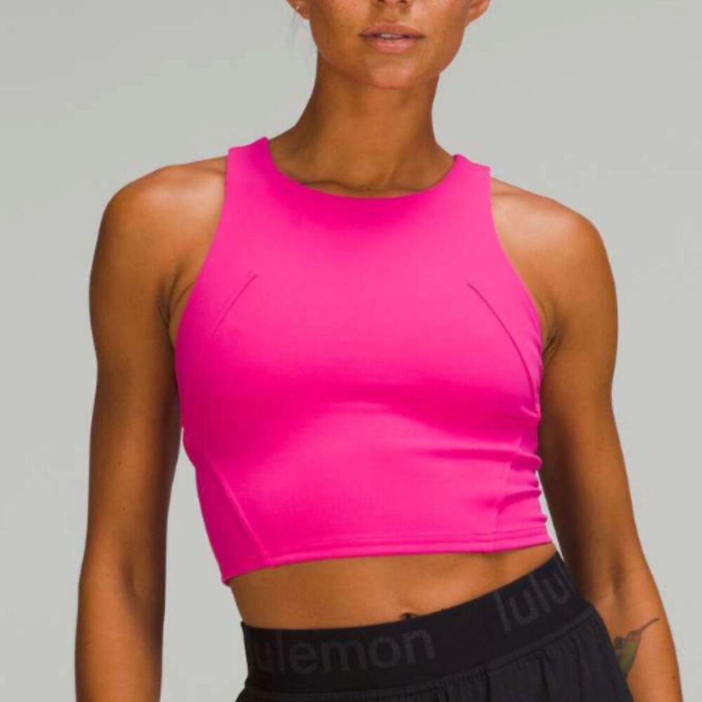 Women Lululemon Invigorate Training Tank Top Sonic Pink Size 8 Athletic Running